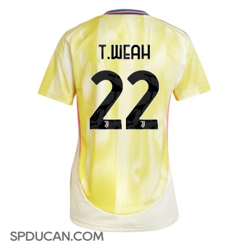 Zenski Nogometni Dres Juventus Timothy Weah #22 Gostujuci 2024-25 Kratak Rukav